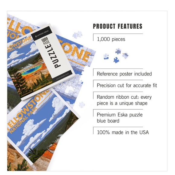 Yellowstone National Park Puzzle - 1000 Piece - Picture 3 of 7